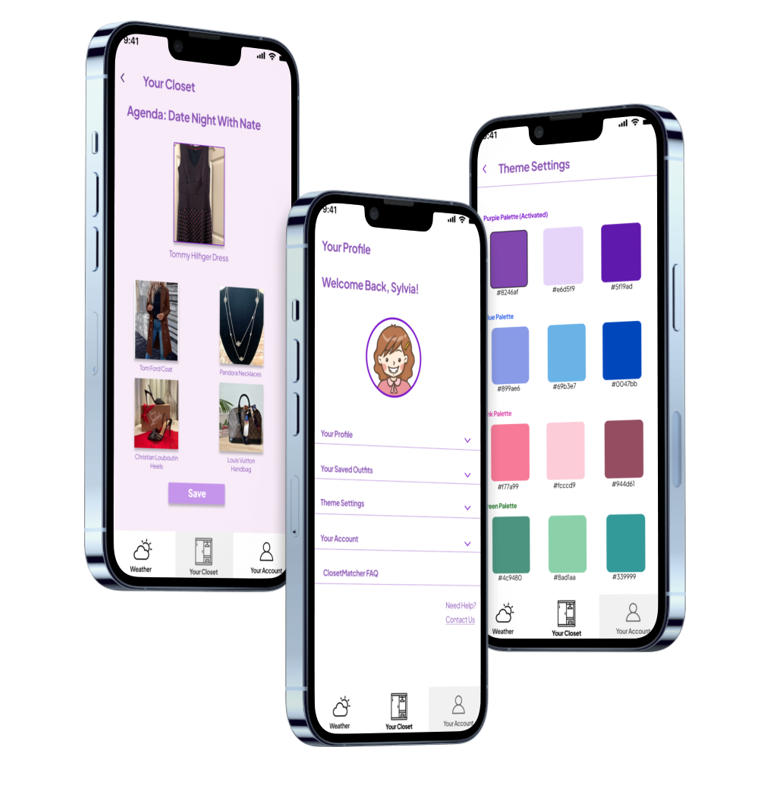 Final UI design mockup 3